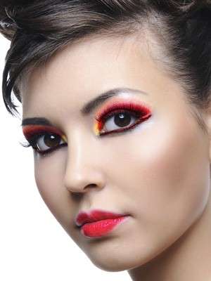 Trucco Halloween total red