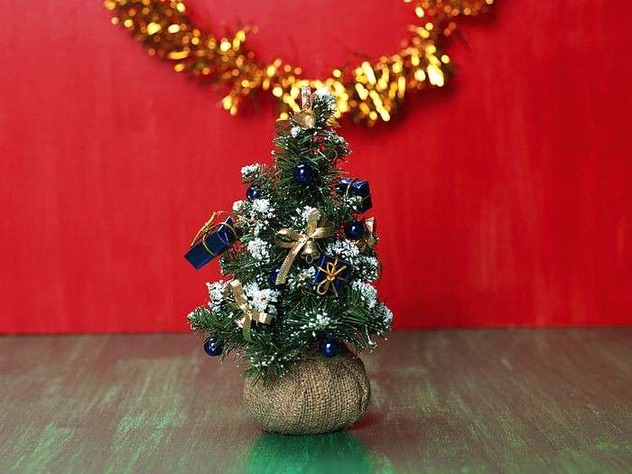 Albero di Natale addobbi blu