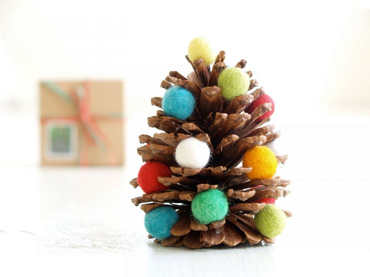 Albero di Natale di pigne