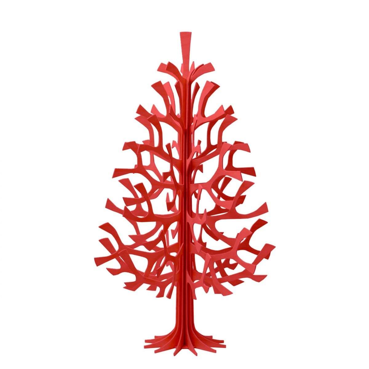 Albero di Natale tridimensionale rosso