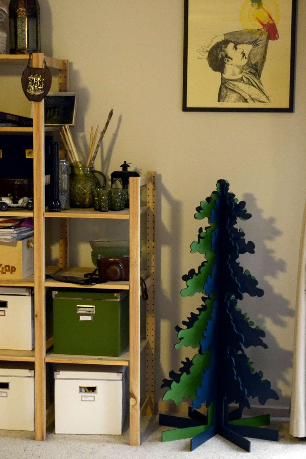 Albero di Natale tridimensionale verde