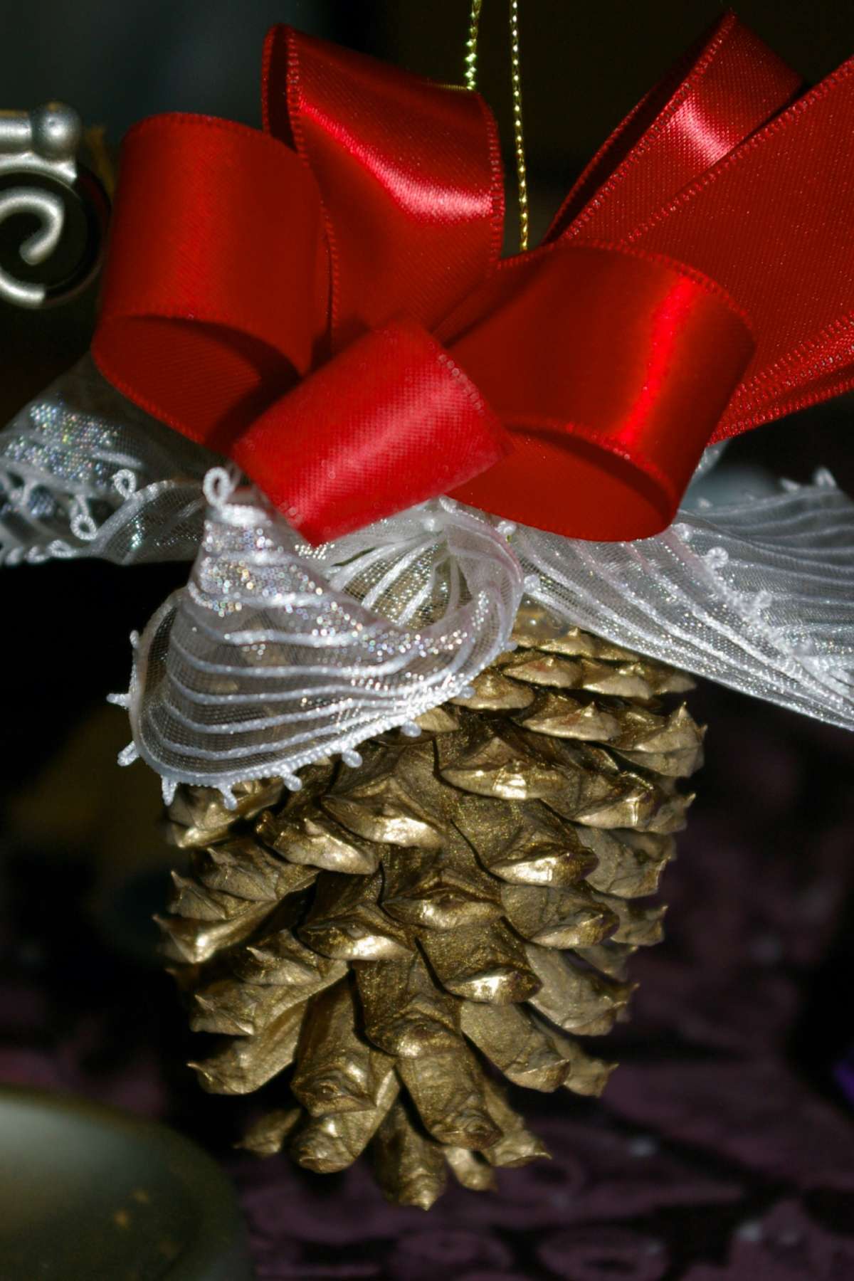 Albero Natale decorazione pigna