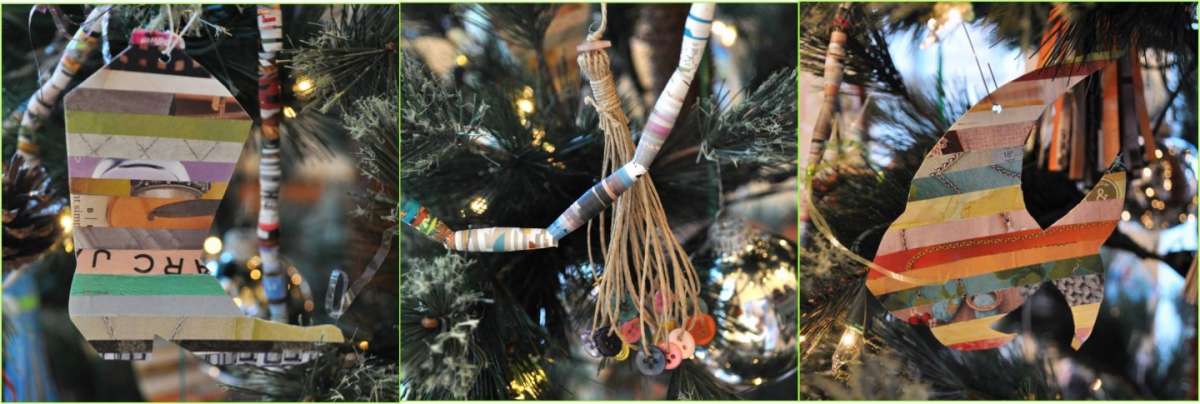 Albero Natale decorazioni ritagli