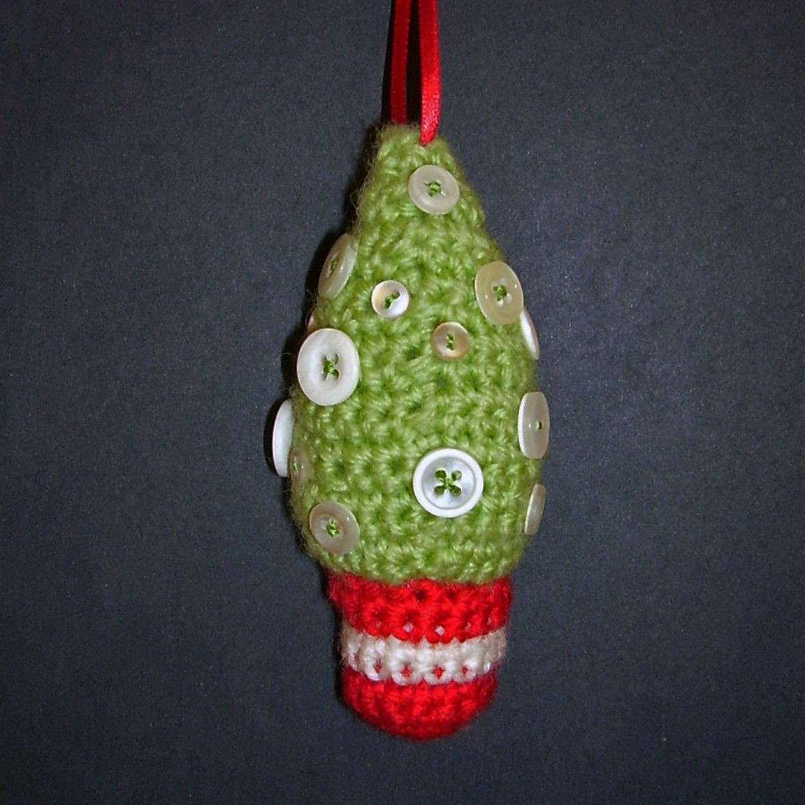 Albero Natale lana bottoni