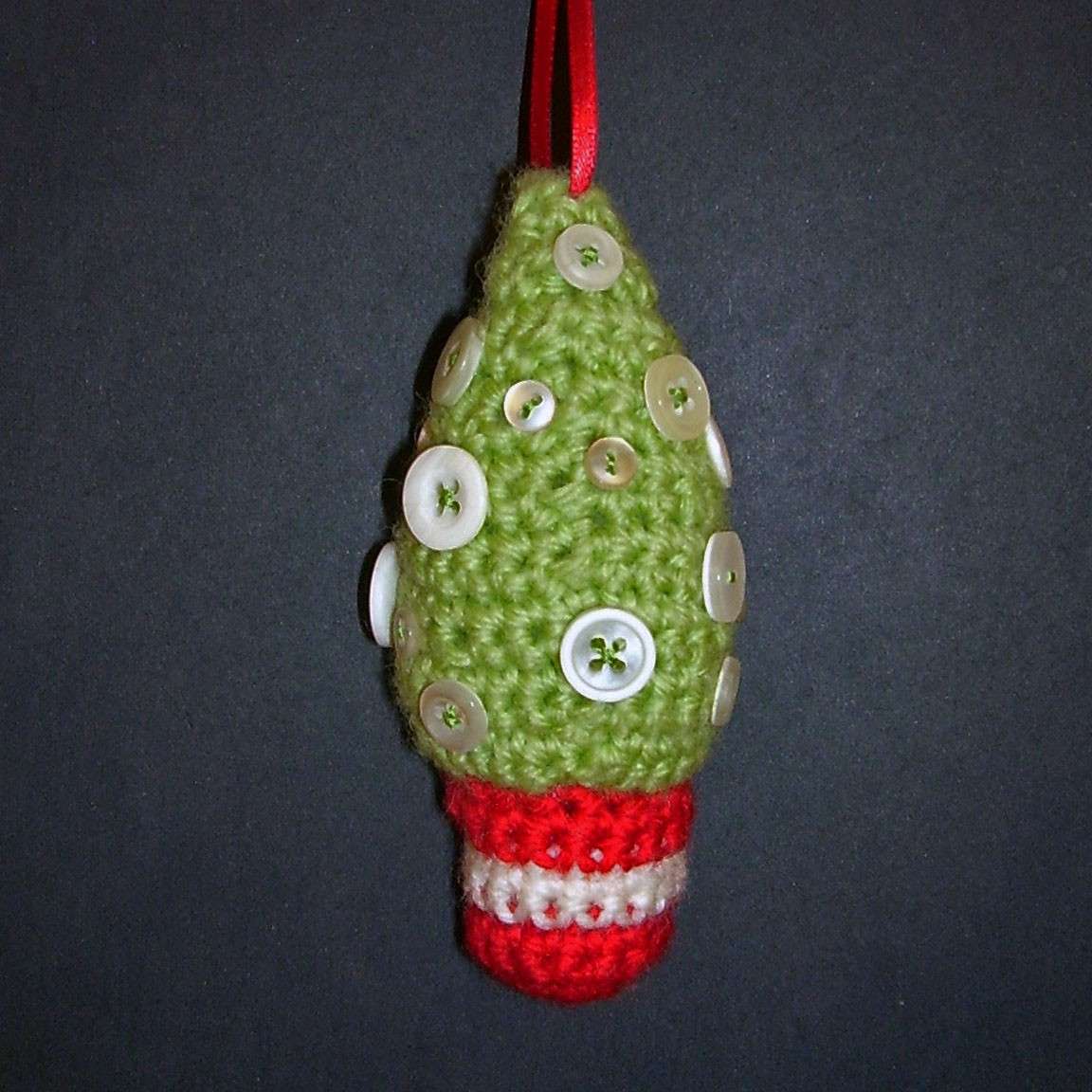 Albero Natale lana bottoni