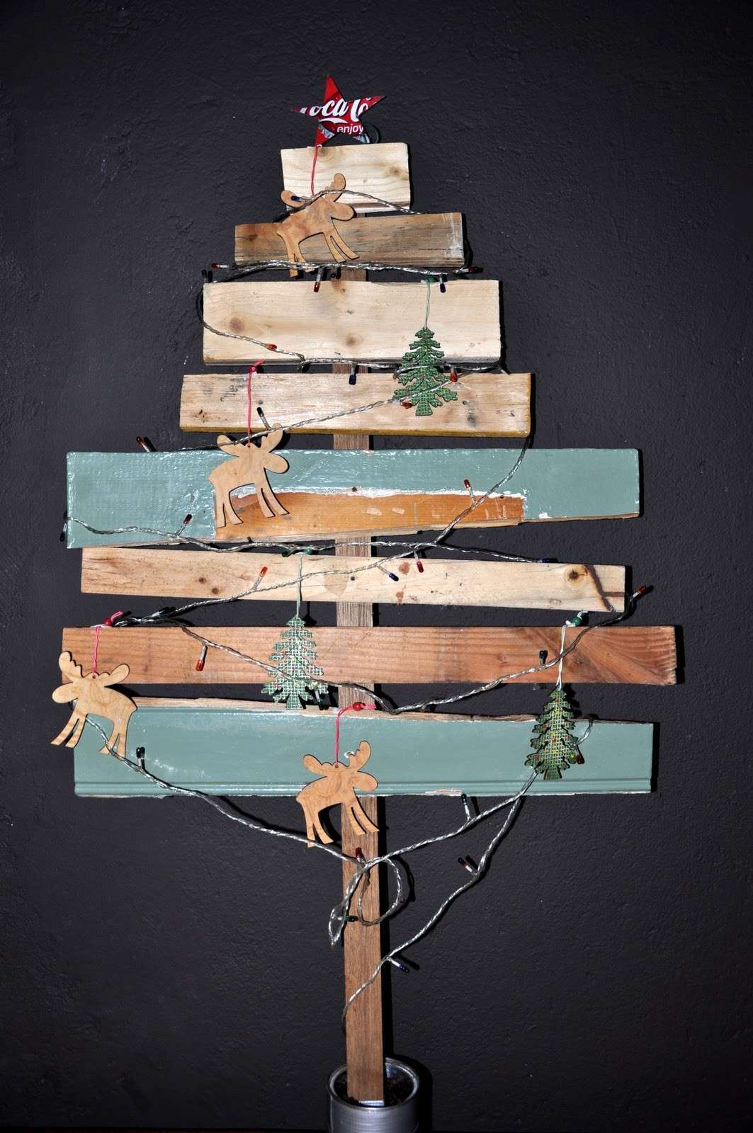 Albero Natale legno riciclato