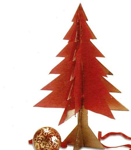 Albero Natale tridimensionale compensato