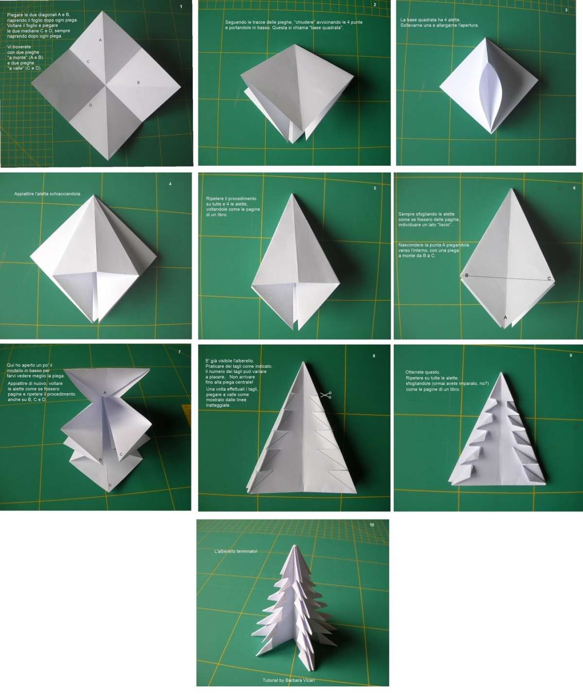 Albero origami tutorial