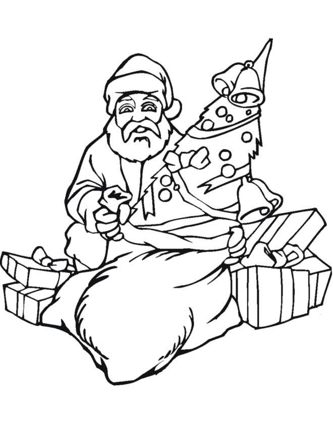 Babbo Natale con regali