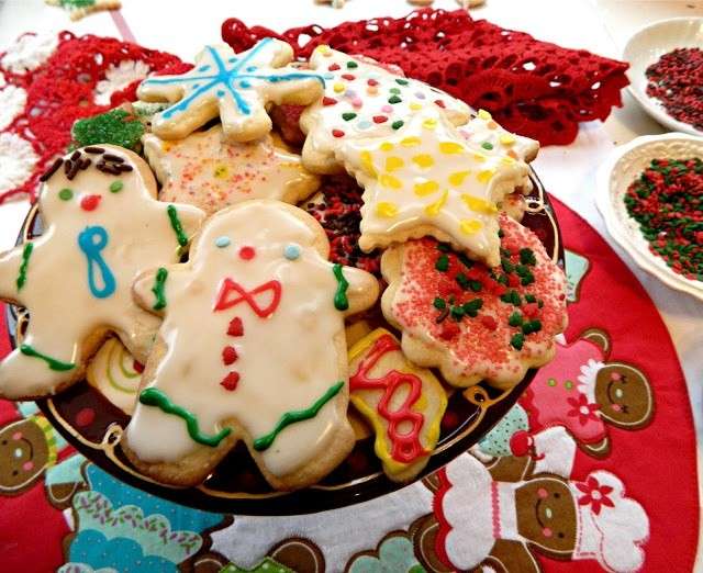 Biscotti colorati per il Natale