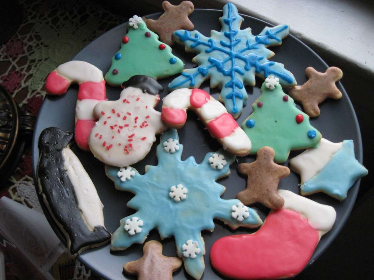 Biscotti di Natale light colorati