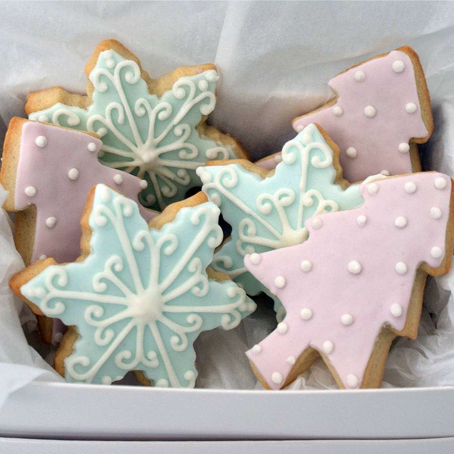 Biscotti di Natale light glassa colorata