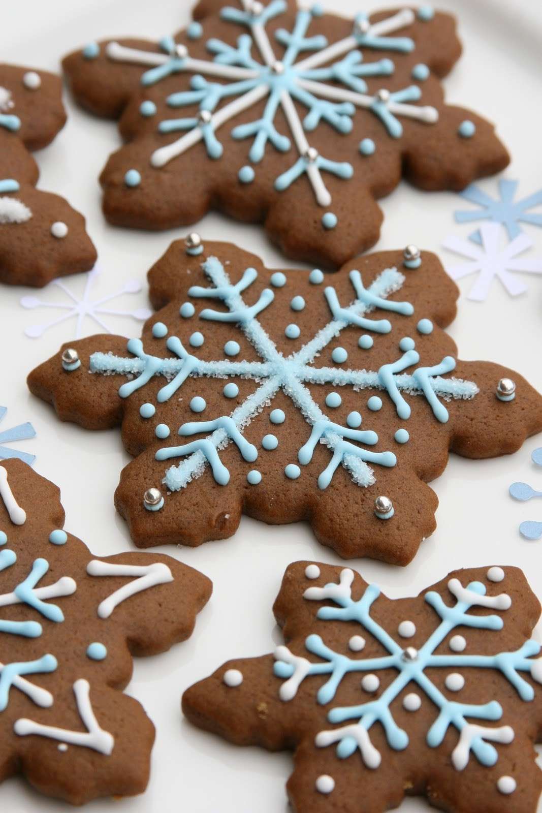 Biscotti di Natale light zenzero con decorazioni