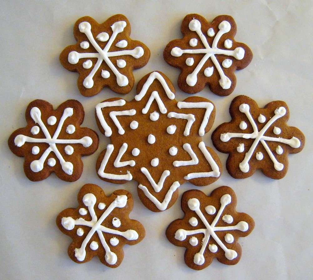 Biscotti di Natale light zenzero decorati