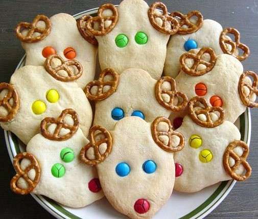 Biscotti natalizi a forma di renne