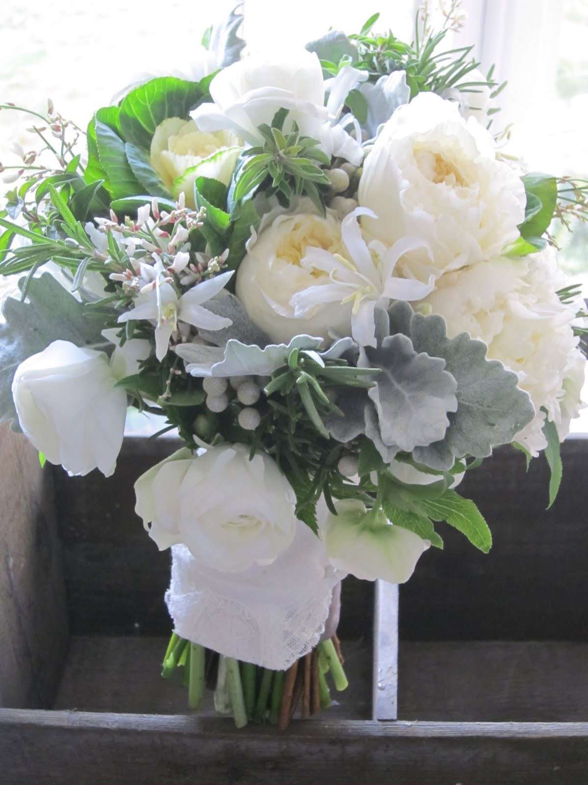 Bouquet sposa invernale bianco
