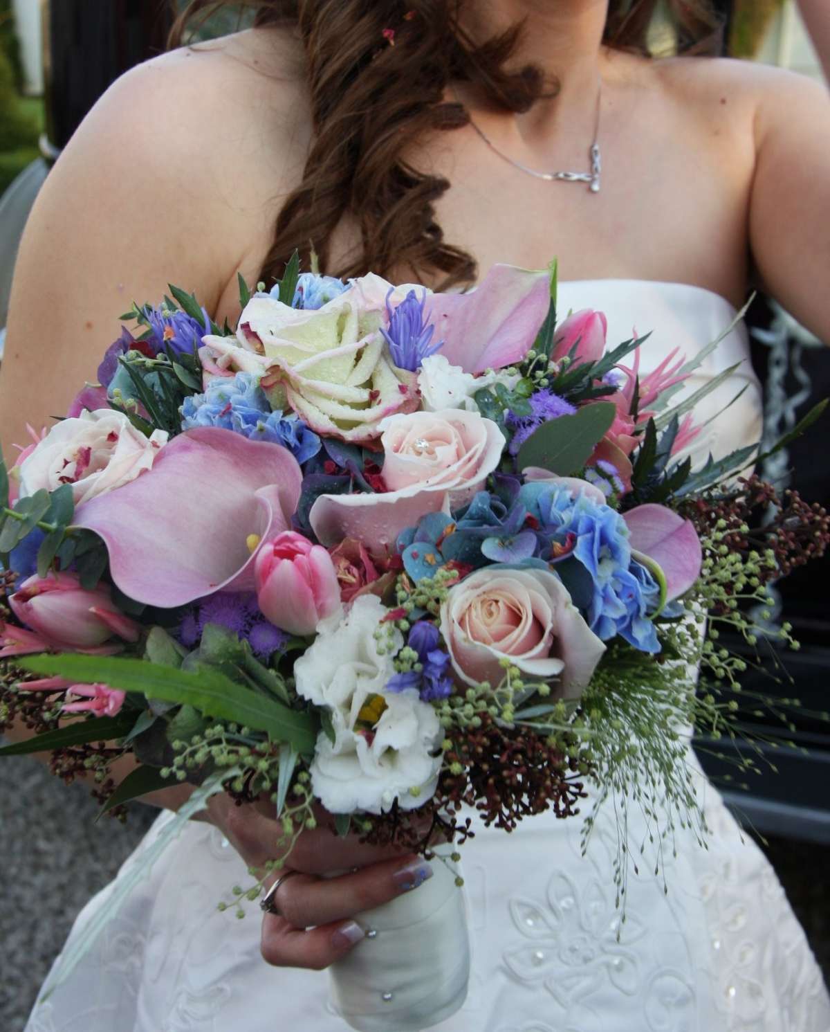 Bouquet sposa invernale multicolor