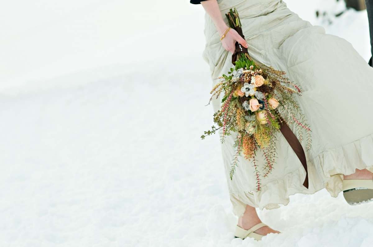 Bouquet sposa invernale raffinato