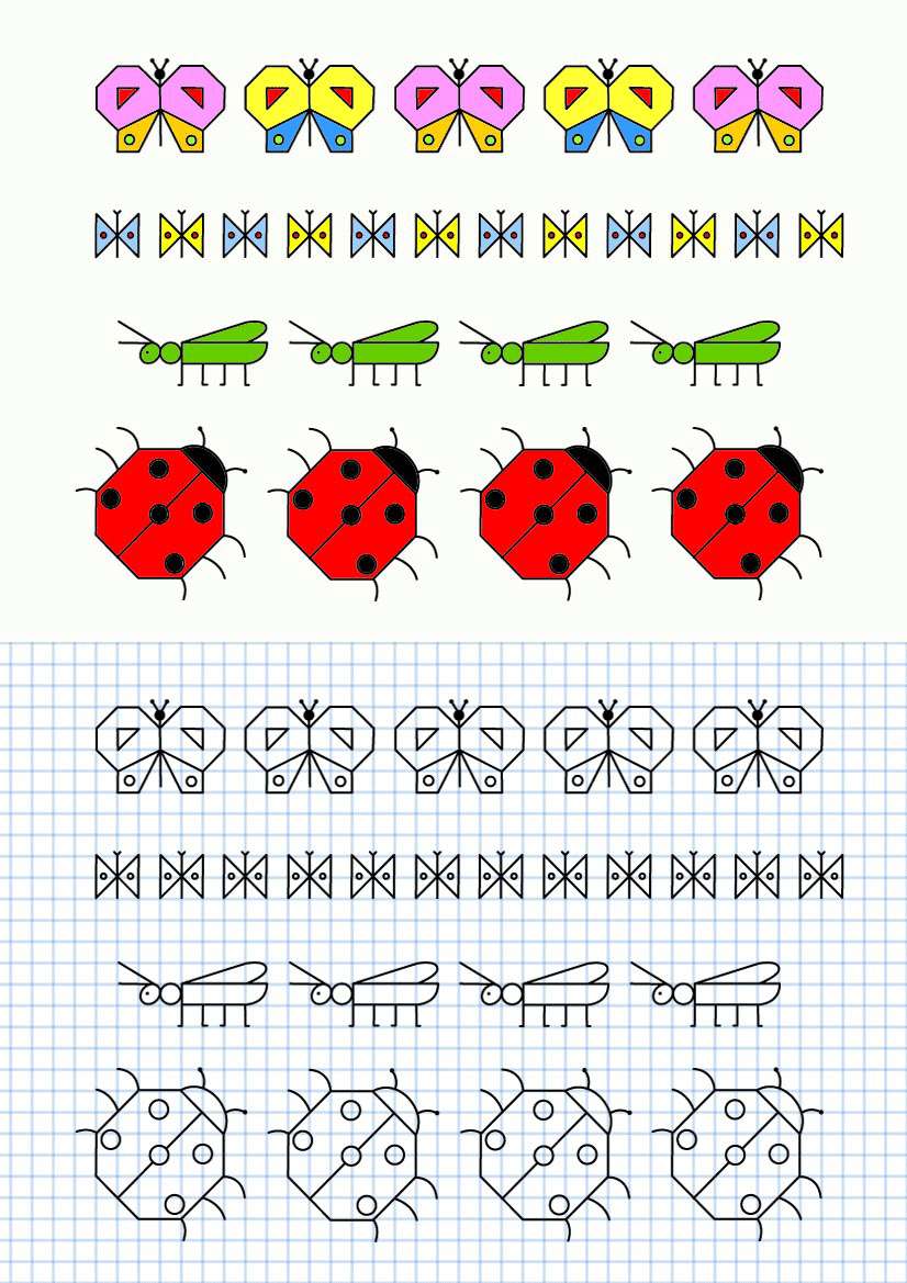 Cornicette per bambini a quadretti coccinella