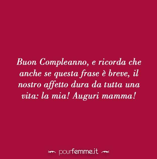 Frasi dolci per compleanno mamma