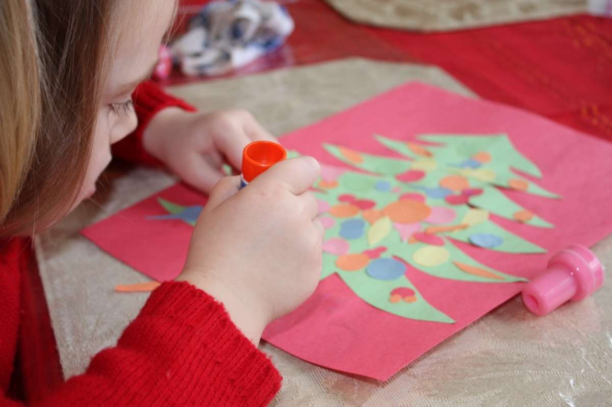 Lavoretto Natale per la scuola primaria: collage