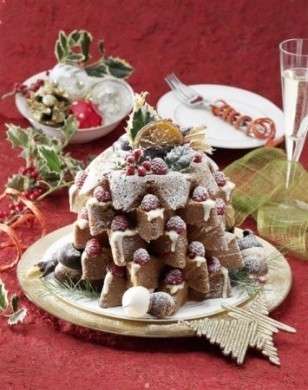 Pandoro con crema al cioccolato bianco