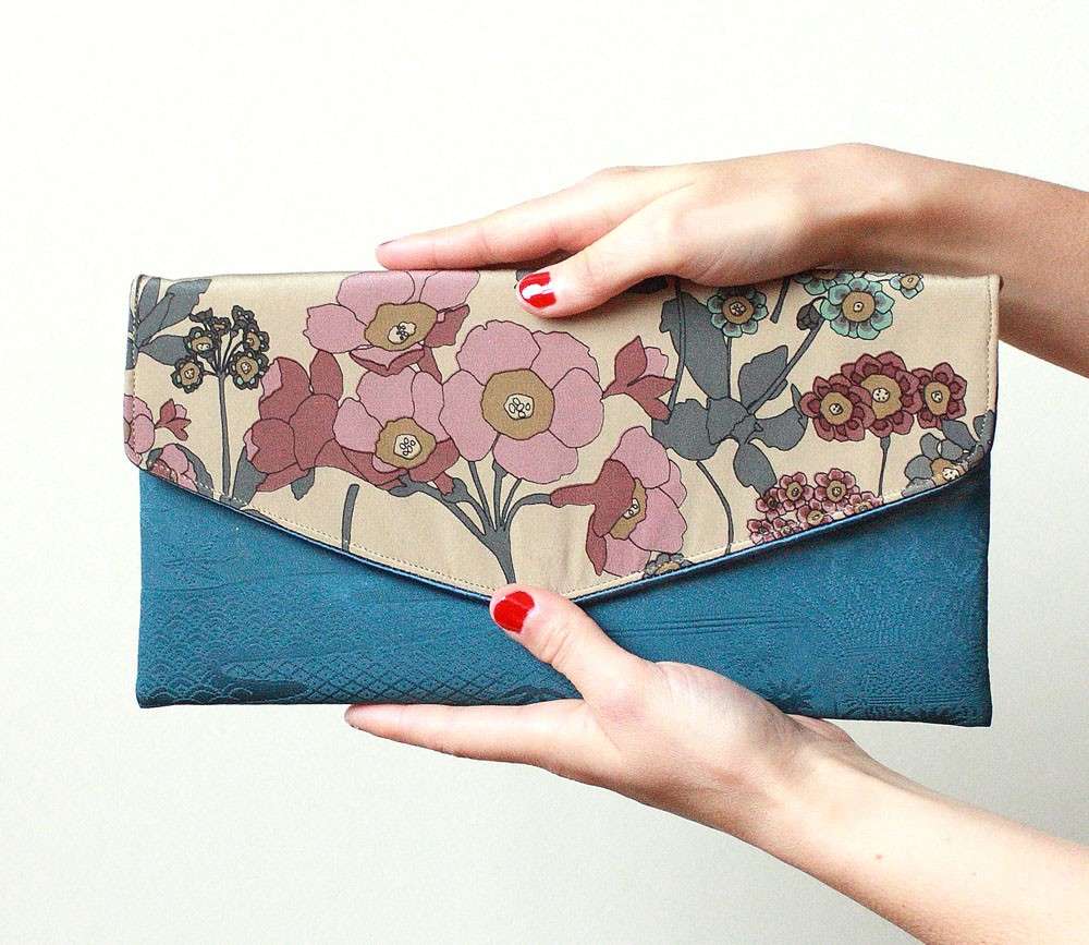 Pochette fai da te fiori vintage