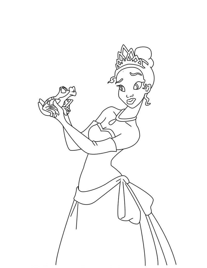 Principesse Disney da colorare Principessa ranocchio