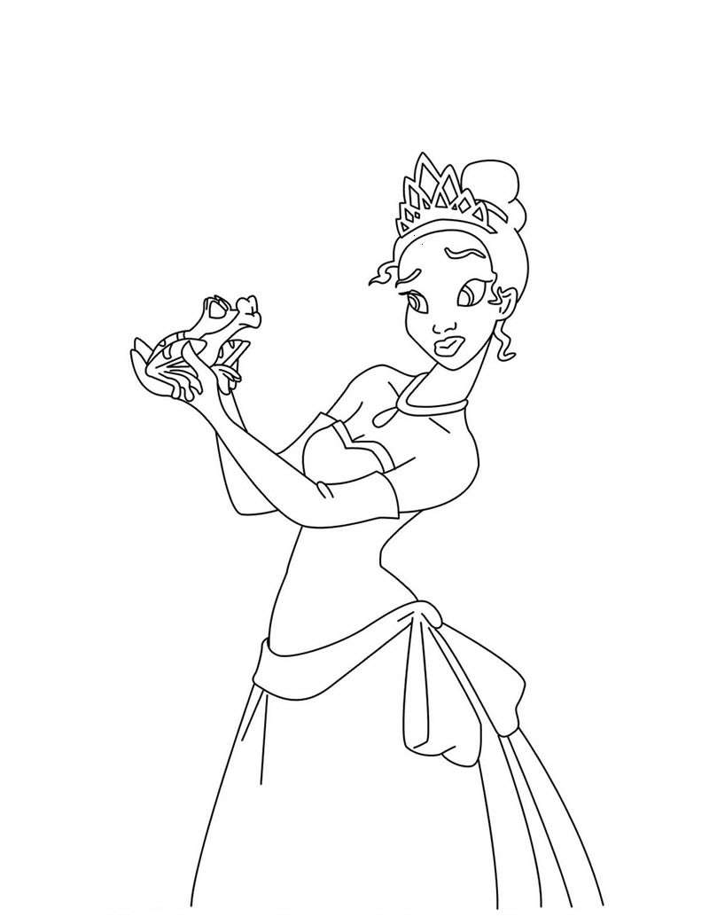 Principesse Disney da colorare Principessa ranocchio