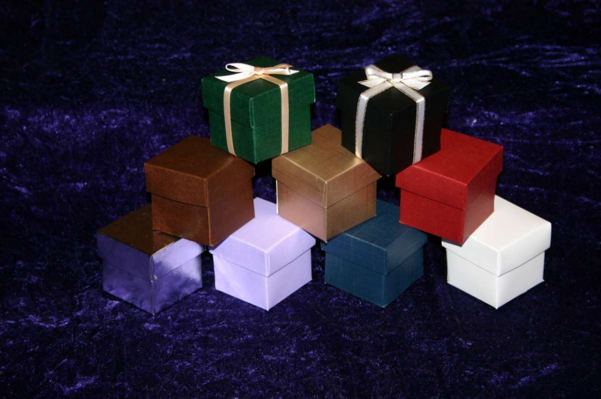 Scatoline regalo Natale vari colori