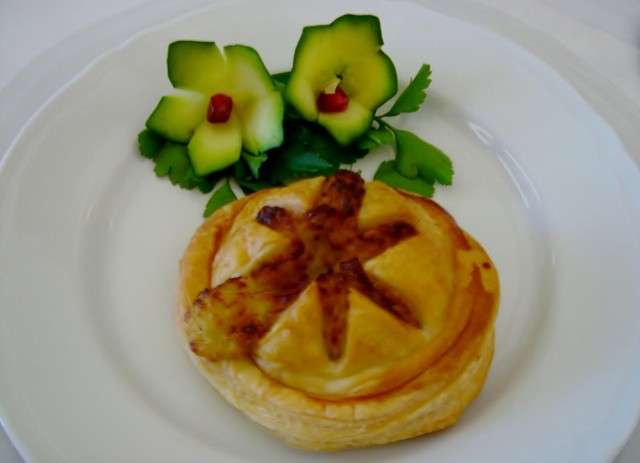 Vol au vent con stella cometa