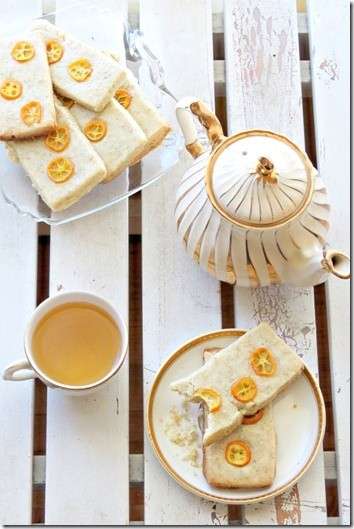 Biscotti con pasta frolla con kumquat