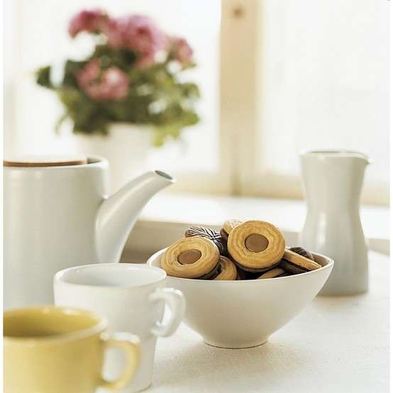 Biscotti con pasta frolla con nutella