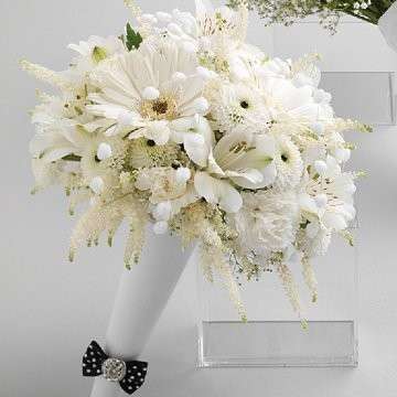 Bouquet sposa Natale bianco come la neve