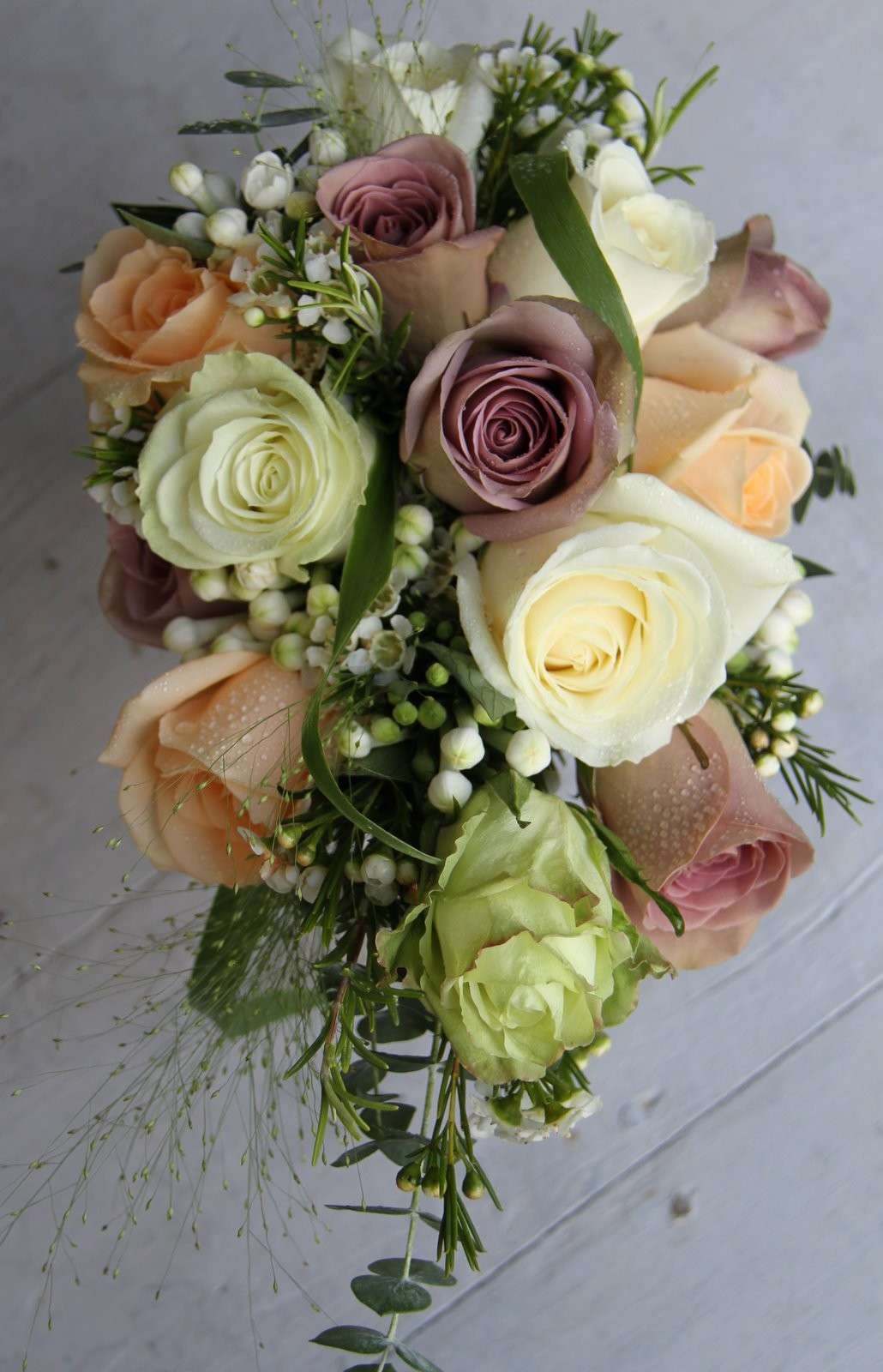 Bouquet sposa Natale in beige