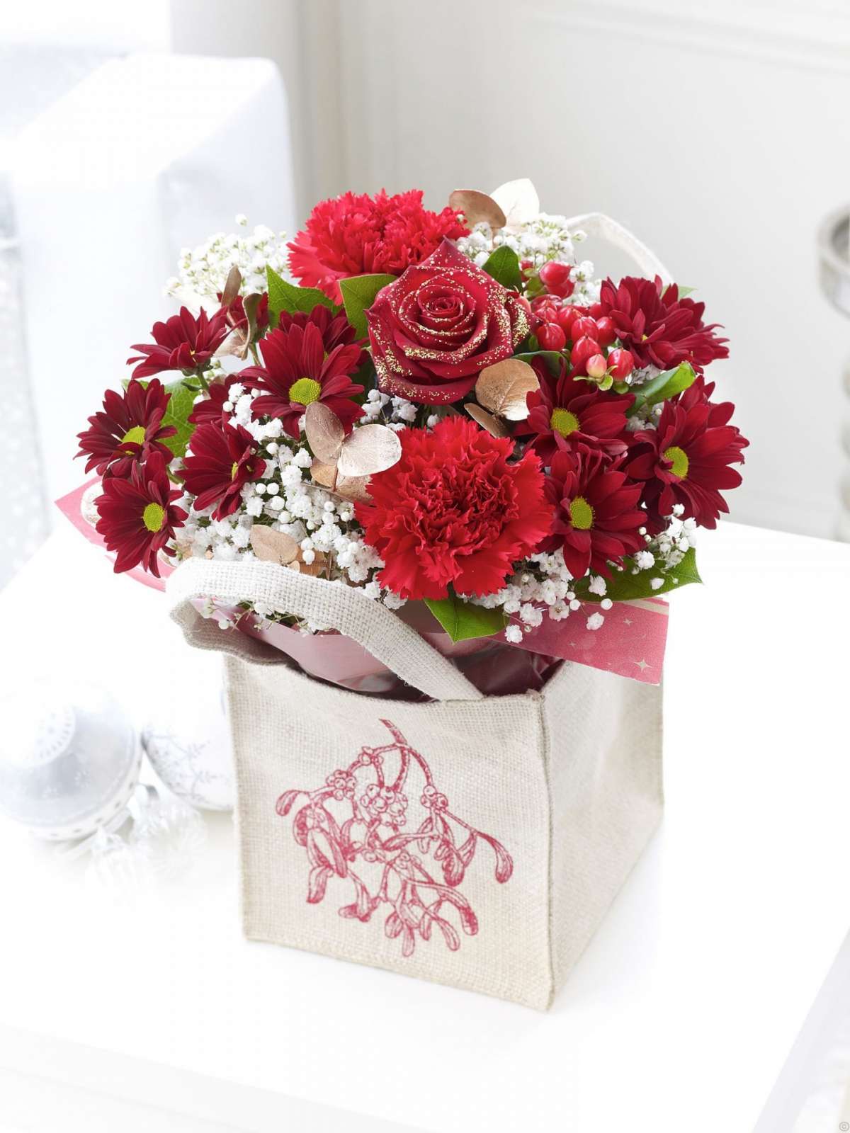 Bouquet sposa Natale raffinato