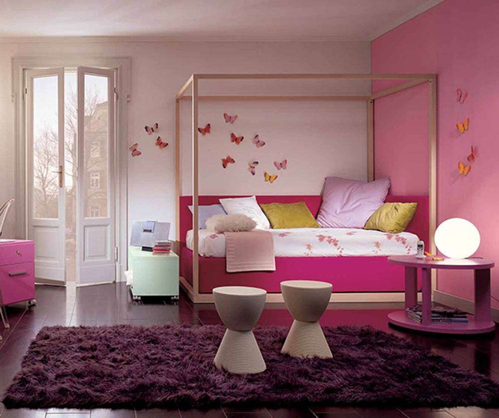 Camera da letto rosa