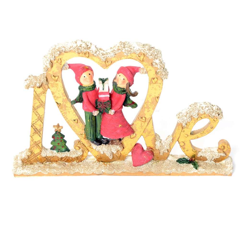 Cartolina natalizia romantica per frasi d'amore