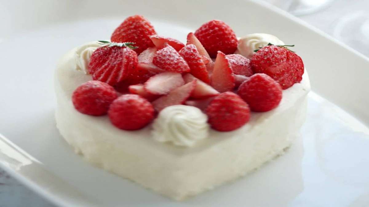 Cheese cake a cuore