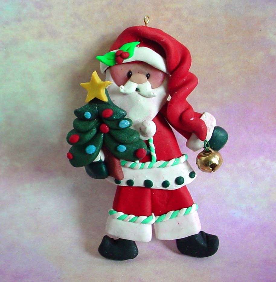 Lavoretti Natale con la plastilina: Babbo Natale e albero