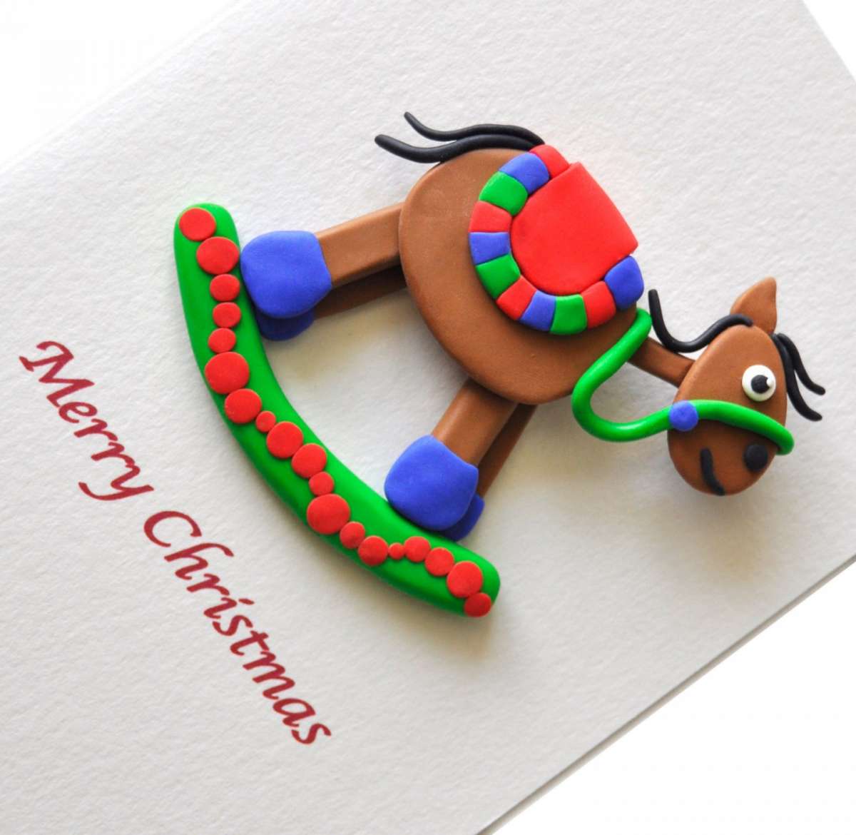 Lavoretti Natale con la plastilina: cavallo