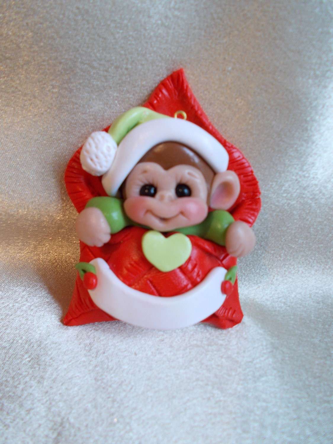 Lavoretti Natale con la plastilina: scimmia