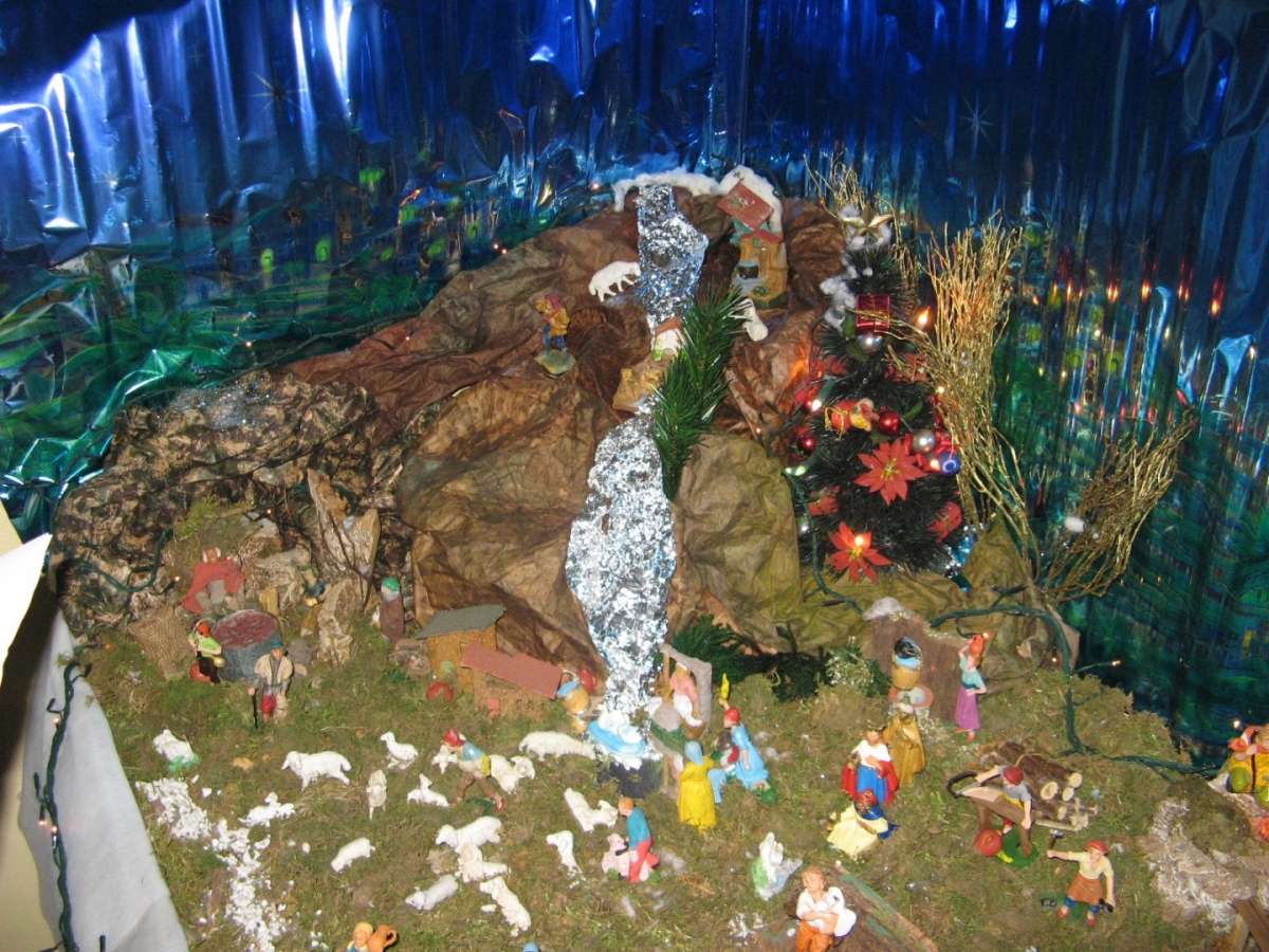 Presepe fai da te cascata