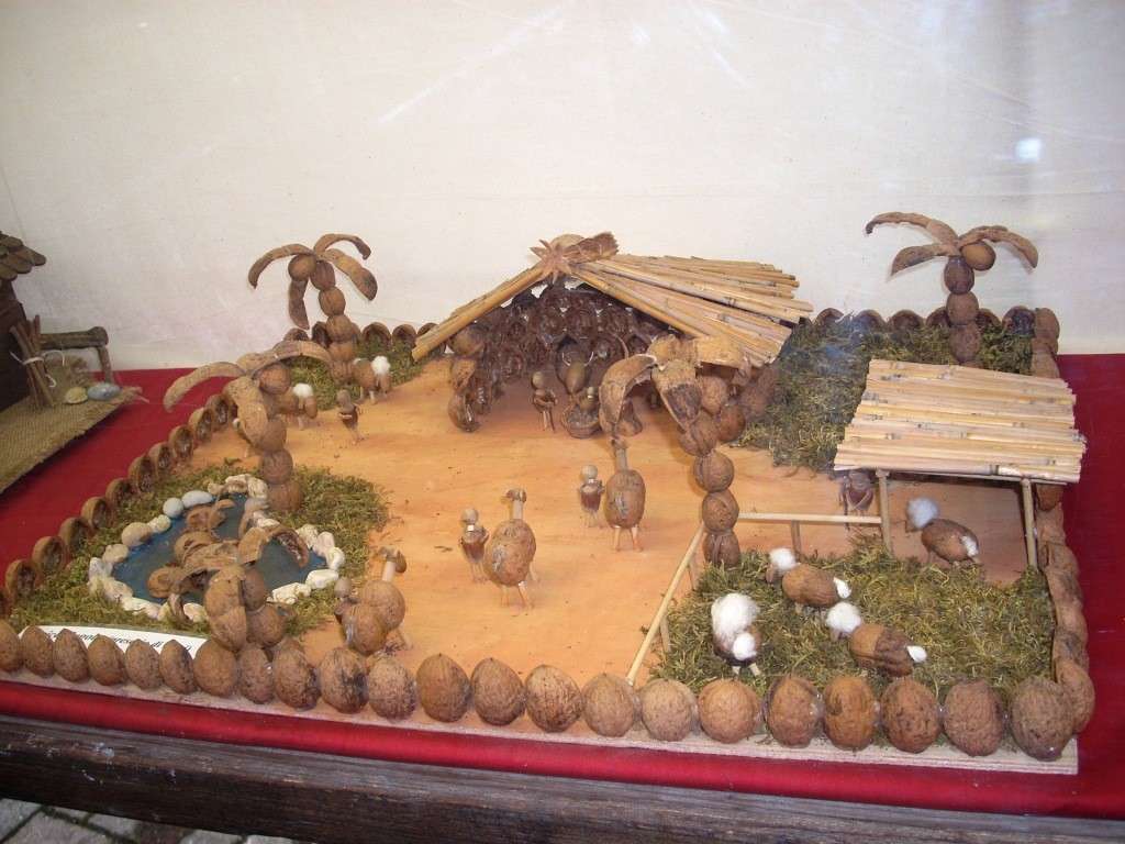 Presepe fai da te noci