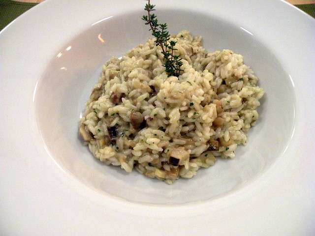 Risotto alle castagne e funghi