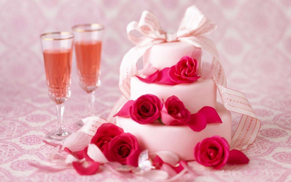 Sorprese romantiche per lui torta rose