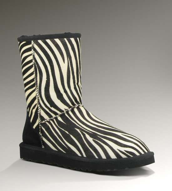 Stivali Ugg, modello zebrato
