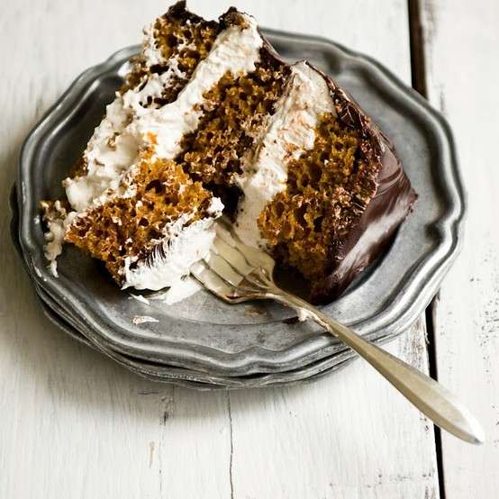 Torta di zucca con crema al mascarpone