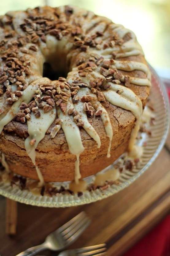 Torta di zucca con glassa al cioccolato bianco