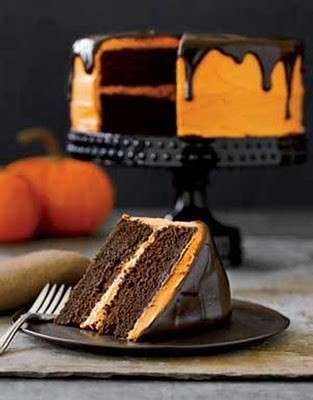 Torta di zucca con glassa al cioccolato